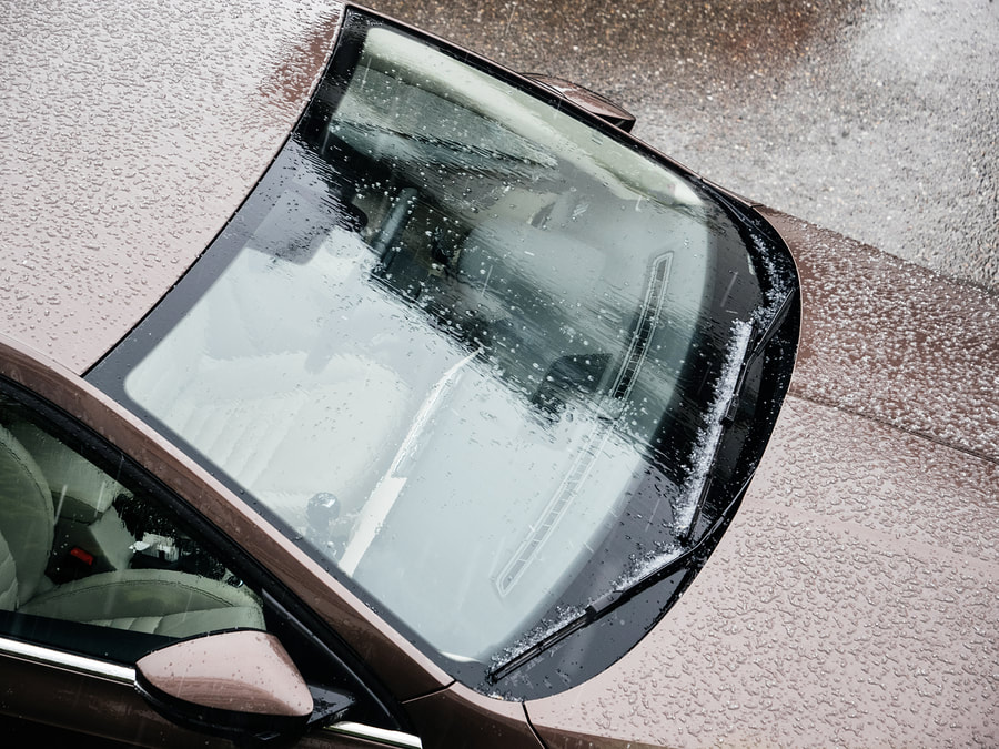 wet car trough rainfall